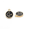 Brass Enamel Pendants KK-S356-670G-NF-3