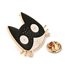 Golden Alloy Enamel Brooch JEWB-U004-04G-03-3