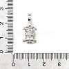 Brass Micro Pave Cubic Zirconia Donut Bails LS-KK-U061-17P-3