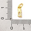 Rack Plating Brass Micro Pave Cubic Zirconia Charms KK-F881-03G-04-3