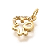 Rack Plating Brass Micro Pave Cubic Zirconia Pendants KK-H508-28G-12-2