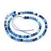 Natural Striped Agate/Banded Agate Beads G-J371-01-6mm-2