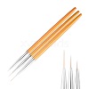 3PCS Nail Art Liner Brush MRMJ-G001-40-4