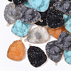 Druzy Resin Pendants RESI-S383-019-1