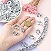 100Pcs Acrylic Linking Rings SACR-CJ0001-33-4