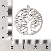 Non-Tarnish 201 Stainless Steel Pendants STAS-B049-09P-3