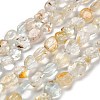 Natural Topaz Beads Strands G-P497-01E-53-1