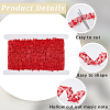 20 Yards Polyester Musical Note Lace Trim Ribbon OCOR-GF0004-44G-5