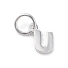 925 Sterling Silver Letter Charms STER-C012-01S-U-1