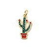 West Cowboy Brass Enamel Pendants KK-A268-04A-G-1
