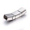 304 Stainless Steel Magnetic Clasps with Glue-in Ends STAS-E440-41P-2
