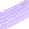 Baking Paint Imitation Jade Glass Bead Strands DGLA-A034-J6MM-A50-1
