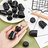 CHGCRAFT 16Pcs 2 Style Rubber End Caps AJEW-CA0002-51-3