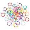 140Pcs 14 Styles Plastic Twisted Loose Leaf Book Binder Hinged Rings FIND-TA0008-26-3