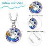 Double Turtle and Wave Alloy Pendant Necklace with Rhinestone JN1015A-2