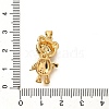 Rack Plating Brass Micro Pave Clear Cubic Zirconia Pendants KK-M309-39D-G-3