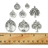 60Pcs 10 Styles Tibetan Style Alloy Pendants FIND-FS0002-14-5