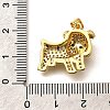 Rack Plating Brass Micro Pave Cubic Zirconia Enamel Pendants KK-L226-032G-02-3