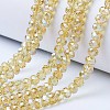 Electroplate Glass Beads Strands EGLA-A034-T8mm-B18-1