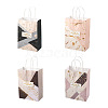 Cheriswelry 24Pcs 4 Colors Kraft Paper Carrier Bags CARB-CW0001-01-1