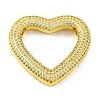 Rack Plating Brass Micro Pave Cubic Zirconia Pendants KK-M021-04G-1