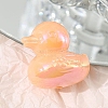 UV Plating Opaque Acrylic Beads OACR-WH0031-23L-1