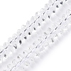 Transparent Glass Beads Strands GLAA-N001-62A-1