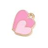 Valentine's Day Alloy Enamel Pendants ENAM-I084-01KCG-23-2