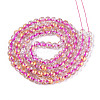 Crackle Transparent Glass Beads Strands GLAA-N030-8mm-01I-2