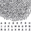 1000Pcs Opaque Acrylic Beads MACR-SC0002-43C-1