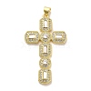 Brass Micro Pave Cubic Zirconia Pendants KK-K365-06A-G-1