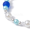 ABS Plastic Imitation Pearl Beaded Stretch Bracelet BJEW-JB09742-03-4