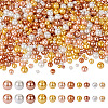 Cheriswelry 11 Strands 11 Styles Baking Painted Pearlized Glass Pearl Round Bead Strands HY-CW0001-04-11