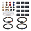 Kissitty DIY Gemstone Bracelet with Constellation Making Kit DIY-KS0001-25-10