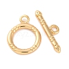 Rack Plating Eco-Friendly Brass Toggle Clasps KK-S403-16G-2