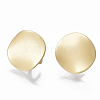 Smooth Surface Alloy Stud Earring Findings X-PALLOY-T064-43MG-1