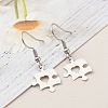 Brass Best Friend Dangle Earrings for Friendship Gifts EJEW-JE04545-01-2