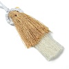 3Pcs 3 Colors Handmade Macrame Cotton Angel Hanging Ornaments HJEW-JM02711-5