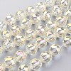 Electroplate Glass Bead Strands EGLA-J140-FR02-16mm-1