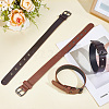 8Pcs 2 Style PU Leather Zinc Alloy Buckles AJEW-NB0006-92B-4
