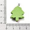 Christmas Theme Opaque Resin Pendants RESI-F054-B09-3