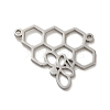 304 Stainless Steel Connector Charms STAS-O005-03P-1