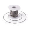 304 Stainless Steel Textured Cable Chains CHS-H007-05P-1