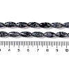 Natural Snowflake Obsidian Beads Strands G-K362-I16-06-5