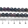 Natural Red Corundum/Ruby and Sapphire Beads Strands G-B088-C14-06-5