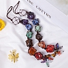 Chakra Theme Tumbled Natural Gemstone Hanging Ornaments PW-WG4EDC3-01-4