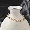 304 Stainless Steel Rhinestone Cup Chain Bracelets for Women BJEW-F488-26C-G-3