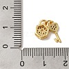 Brass Micro Pave Cubic Zirconia Charms KK-C072-27C-G-3