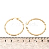 PVD Vacuum Plating 201 Stainless Steel Hoop Earrings with 304 Stainless Steel Pins for Women EJEW-D279-12G-04-3