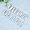 BENECREAT 16pcs 8 styles 201 Stainless Steel Slide Charms STAS-BC0003-69-5